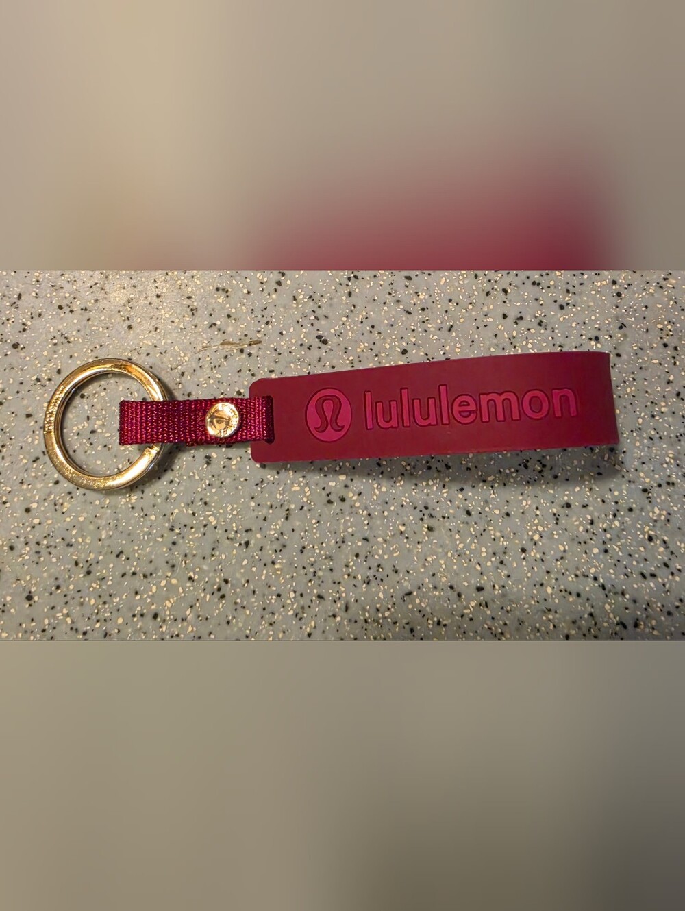lululemon Silicone Keychain